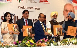 Books on Prime Minister Narendra Modi's relationship with the Sikh community internationally released by NID Foundation at Chicago