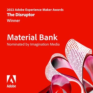 Material Bank Wins Esteemed Adobe Experience Maker "The Disruptor" Award