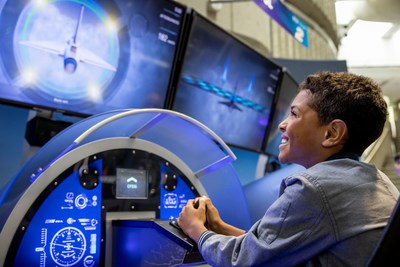 Explore the science of flight and fly your own supersonic jet at the Ontario Science Centre’s newest exhibition Above and Beyond: An Interactive Flight Exhibition. (CNW Group/Ontario Science Centre)