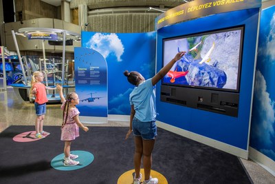 Soar like a bird at Above and Beyond: An Interactive Flight Exhibition on now at the Ontario Science Centre! Celebrate the power of aircraft innovation with hands-on learning activities for the whole family. (CNW Group/Ontario Science Centre)