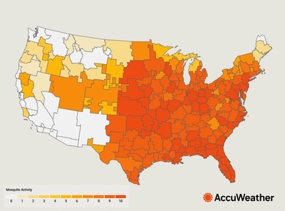 Fourth of July mosquito index forecast