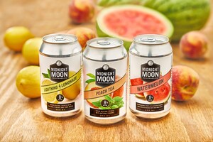 Midnight Moon Moonshine Reveals New Peach Tea Canned Cocktails, Expands Distribution of Award-Winning Watermelon + Lightning Lemonade Flavors