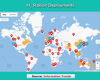 H2 Stations Map