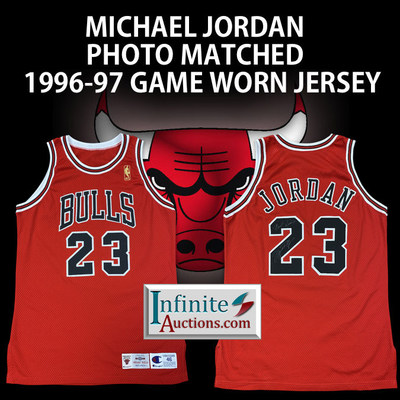 Michael Jordan Game Worn Jersey at Infinite Auctions.