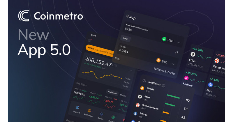 coinmetro crypto exchange app
