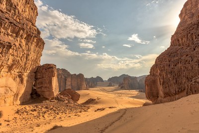 Wadi AlFann, AlUla. Courtesy of the Royal Commission for AlUla (PRNewsfoto/Royal Commission for AlUla)