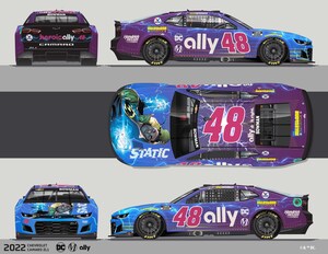 Ally, DC, Milestone Media, and Warner Bros. discovery reveal NASCAR paint scheme inspired by The Milestone Initiative