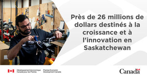 Le ministre Vandal annonce un financement fédéral destiné à aider des entreprises de la Saskatchewan à innover et à croître