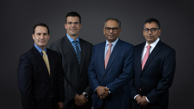 GQG Partners Portfolio Managers (from left): James Anders, Brian Kersmanc, Chairman and Chief Investment Officer Rajiv Jain and Sudarshan Murthy.