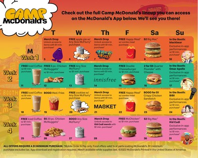 McDonald's® USA Drops Official 'Camp McDonald's' Lineup