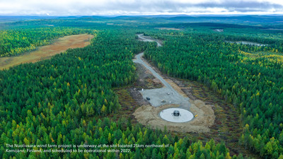 The Nuolivaara wind farm project is underway at the site located 25km northeast of Kemijärvi, Finland, and scheduled to be operational within 2022.