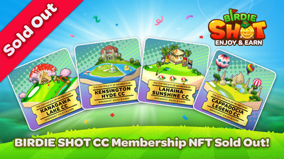 BORANETWORK's Country Club Membership NFT sold out in 19 seconds on the heels of BIRDIE SHOT character NFT.