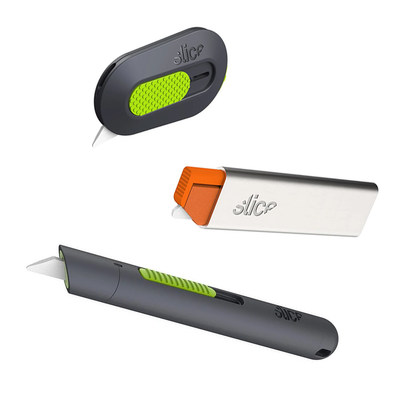 Slice Auto- Retractable Mini Cutter, Slice Manual Carton Cutter and Slice Auto-Retractable Pen Cutter