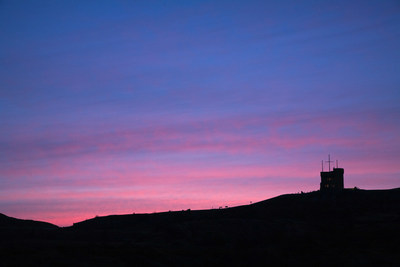 Dawn, Cabot Tower, Signal Hill National Historic Site Photo Credit: Parks Canada Photographer: Dale Wilson (CNW Group/Parks Canada)