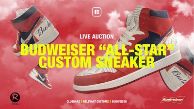 The Ultimate Pair of Custom Budweiser "all Star" Sneakers finally go to public auction