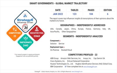 Global Smart Governments Market to Reach $46.5 Billion by 2026