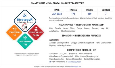 New Study from StrategyR Highlights a $15.9 Billion Global Market for Smart Home M2M by 2026