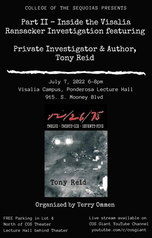 College of the Sequoias Hosts "Inside the Visalia Ransacker Investigation" Pt. 2