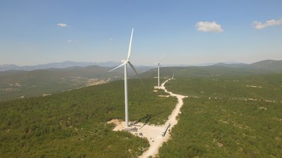 Enlight’s wind farm project in Croatia.(Photo credit: Enlight) (PRNewsfoto/Enlight Renewable Energy)
