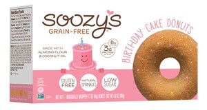 SOOZY'S GRAIN-FREE LAUNCHES IN SPROUTS FARMERS MARKET, ADDS BIRTHDAY CAKE DONUT