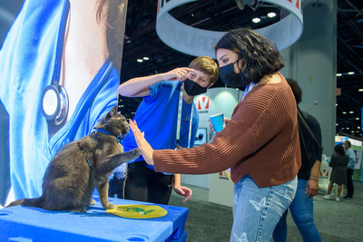 VMX attendees have fun while learning about new veterinary products, services and technology from hundreds of exhibitors in the expo hall.