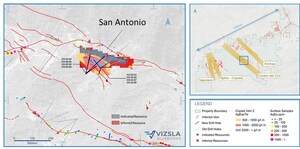 STEP OUT DRILLING AT PANUCO EXPANDS THE SAN ANTONIO VEIN ALONG STRIKE AND DOWN DIP
