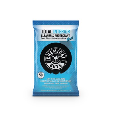 Total Interior Car Cleaning Wipes are the perfect all-in-one solution to clean, maintain and protect virtually all surfaces inside your car.