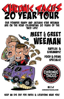 CHRONIC TACOS CELEBRATES ITS 20TH ANNIVERSARY WITH A NATIONWIDE TOUR STARTING IN NEWPORT BEACH, CALIFORNIA