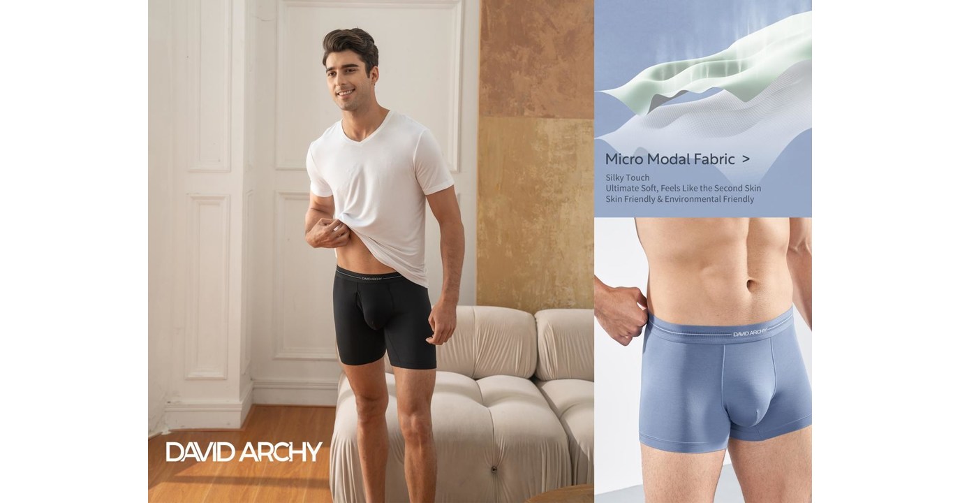 Men's Innerwear Brand DAVID ARCHY Announces 2022 Summer Collection, Keeping  Heat out of Summer Days