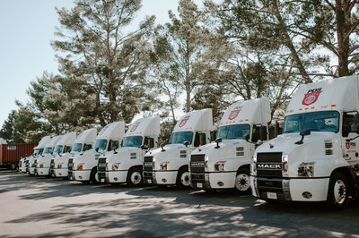 Pacific Drayage Services Company Trucks