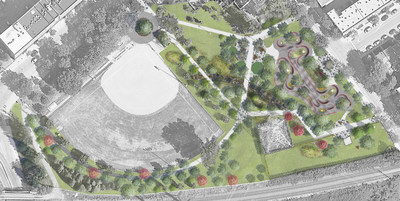 Plan d'amnagement du parc D'Argenson. (Groupe CNW/Ville de Montral - Arrondissement du Sud-Ouest)