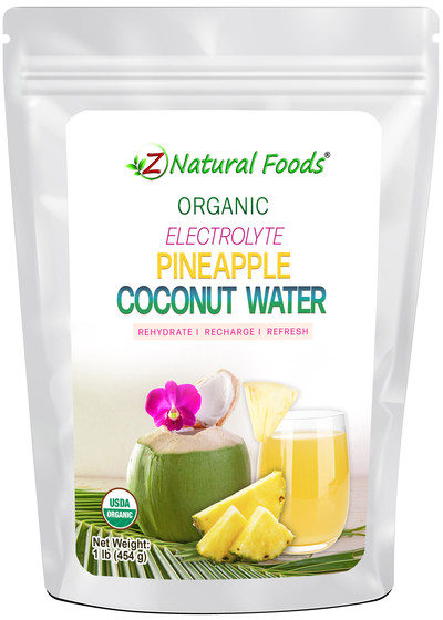 New Organic Electrolyte Pineapple Coconut Water by Z Natural Foods