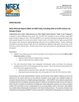 NGEx Minerals Reports 989m at 0.69% CuEq, including 220m at 0.95% CuEq at Los Helados Project (CNW Group/NGEx Minerals Ltd.)