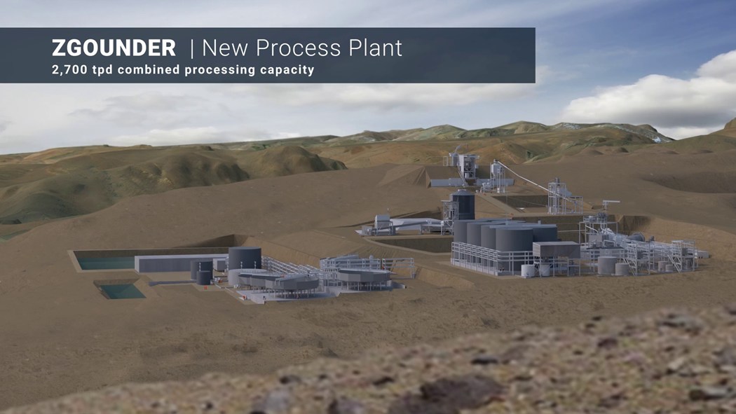 Appendix 1 – 3D image of the expanded Zgounder processing plant (CNW Group/Aya Gold & Silver Inc)