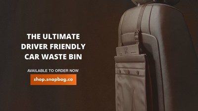 Snapbag is revolutionizing the driving experience with the launch of its innovative car waste bin that does not compromise the driver’s experience nor the car’s functions