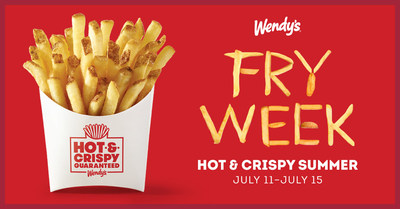 Fry-Fanatics Rejoice: Wendy’s Hot & Crispy Summer Kicks Off with Hot Fry Deals All Week Long with Mobile Purchases in the Wendy’s app