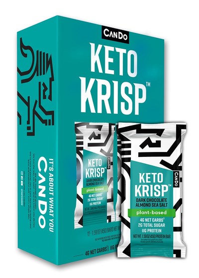 Keto Krisp® By CanDo Unveils New Dark Chocolate Almond Sea Salt Bar Launching in Whole Foods Nationwide