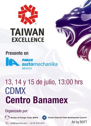 Taiwán Excellence Pavilion presente en INA PAACE Automechanika 2022