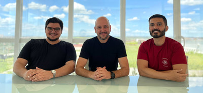 Executivos da Skedway - Lucas Nini (Head of Growth), Rafael Tonelli (CEO) e Alexandre Viola (COO).