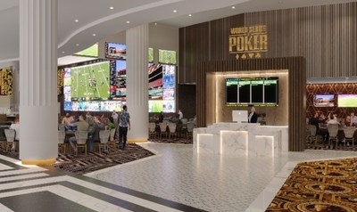 Caesars Sportsbook World Series of Poker Room NOLA lobby New Caesars Sportsbook and World Series of Poker Room Scheduled to Open at Harrah's New Orleans this Fall