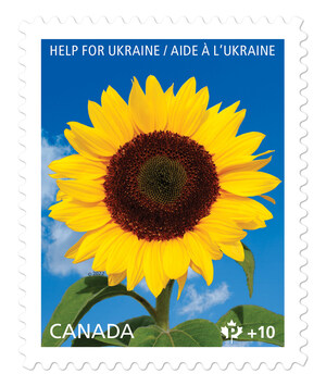 En appui à la population ukrainienne : un nouveau timbre philanthropique en vente dans tous les bureaux de poste et en ligne
