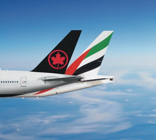 Air Canada and Emirates today announced the signing of a strategic partnership agreement. (CNW Group/Air Canada)