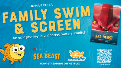 To celebrate Netflix Family Summer and the release of The Sea Beast, a thrilling animated adventure currently streaming from the award-winning filmmakers behind ‘Moana’ and ‘Big Hero 6,’ Goldfish Swim School is partnering up to host special Family Swim & Screen events in select markets nationwide.