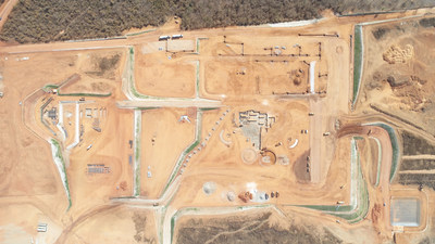 Figure 2: Aerial view of Construction Progress