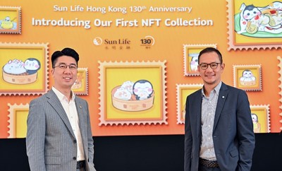Sun Life Hong Kong will launch its first NFT project, marking its 130th anniversary. Clement Lam, Chief Executive Officer (right) and Chris Fung, Chief Client and Marketing Officer (left) of Sun Life Hong Kong Limited.