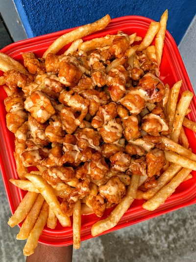 The Buffalo Spot, home of the World-Famous Buffalo Fries, is celebrating National French Fry Day on July 13 with its original fries and chicken bathed in Buffalo sauce. Based on the enormous popularity of the signature dish, Delicious Buffalo Shrimp Fries were recently added to the menu. CEO Ivan Flores said franchising opportunities are available with incentives for first-time and multi-unit owners.