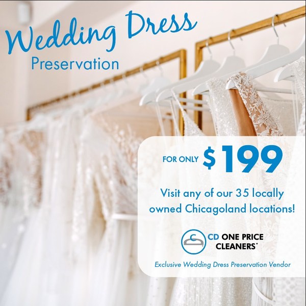 CD One Price Cleaners Begins Offering Wedding Dress Preservation as the