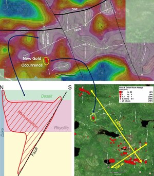 Northern Shield Discovers New Gold Zone, Expanding Mineralized Footprint to 1,600 x 700 metres; Root &amp; Cellar Project, Newfoundland