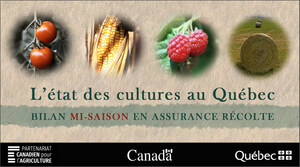 La Financière agricole du Québec dépose le bilan de mi-saison en assurance récolte pour l'année 2022