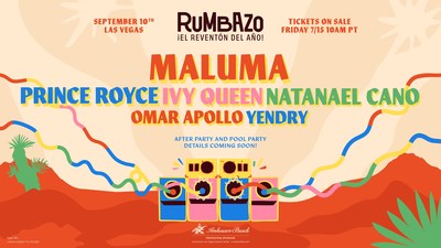 MALUMA, BECKY G, PRINCE ROYCE, NATANAEL CANO, IVY QUEEN, AND MORE JOIN INAUGURAL RUMBAZO LATIN MUSIC & CULTURE FESTIVAL IN LAS VEGAS